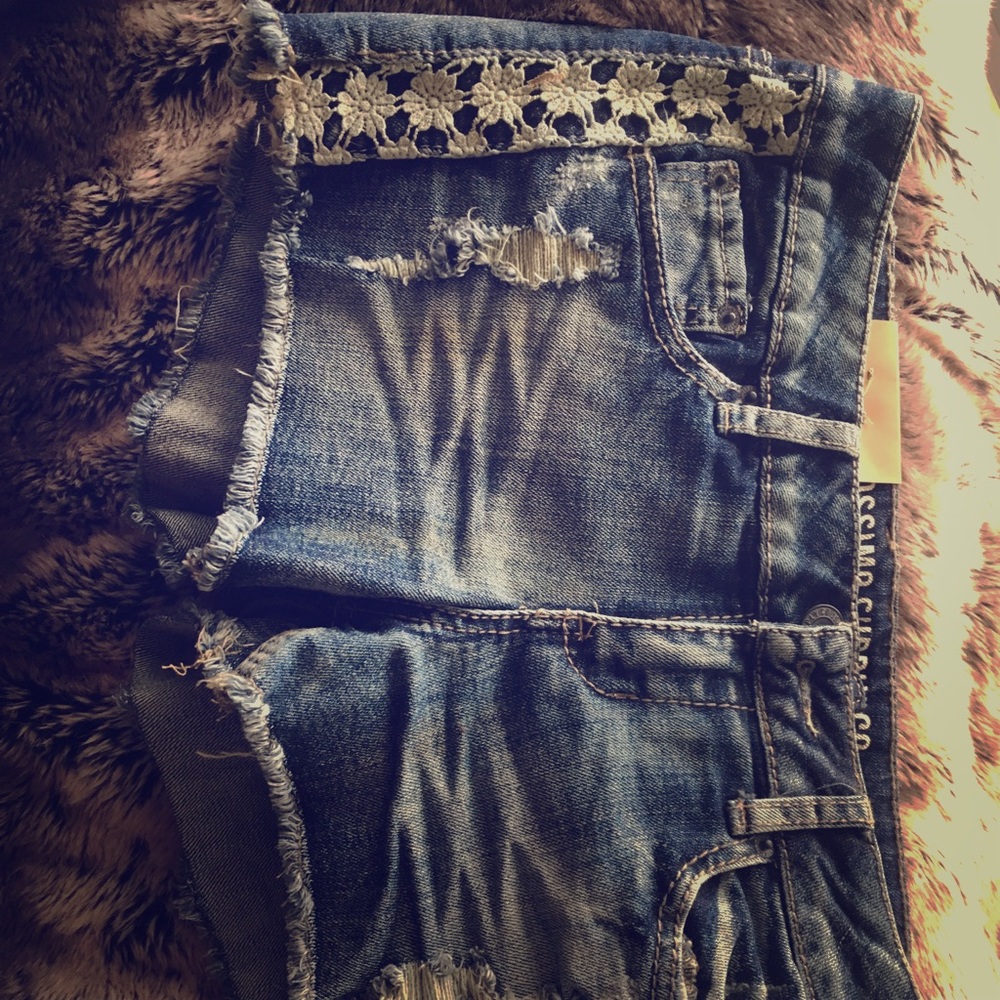 Denim shorts